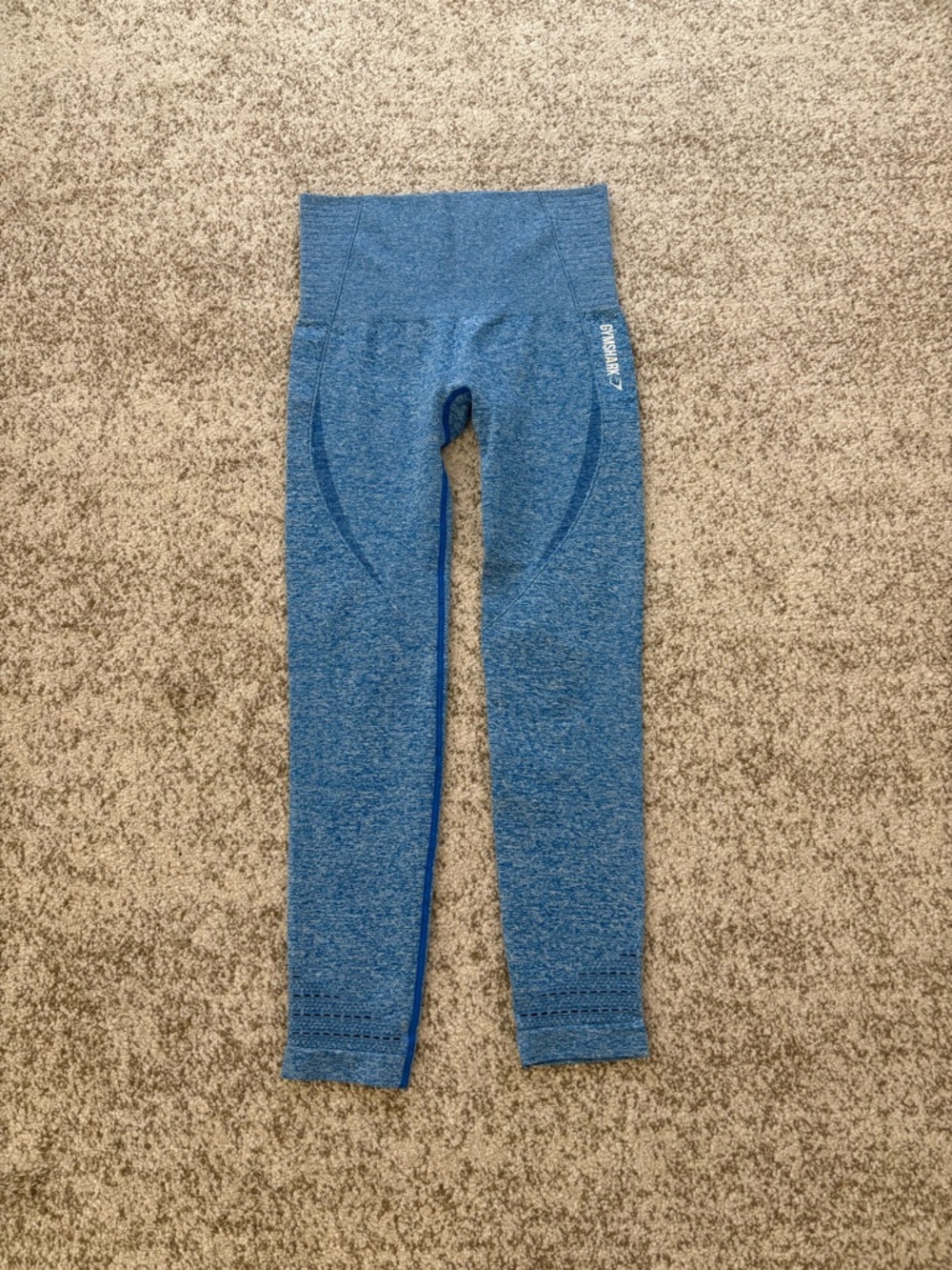 Gymshark Seamless High-Waist Leggings - Heather Blue